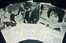 AUDREY HEPBURN CARY GRANT Charade 1963 JPN Picture Clipping 4-SHEETS(8pgs) #ed/k