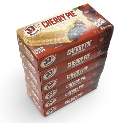 JJ's Bakery Classic Glazed Fruit & Cream Pies   4 oz, 6 Pack | Choose Flavor