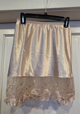 Lindsey Roscoe Farr West half Slip Womens Medium Beige Tan Lace NEW W TAGS NWT