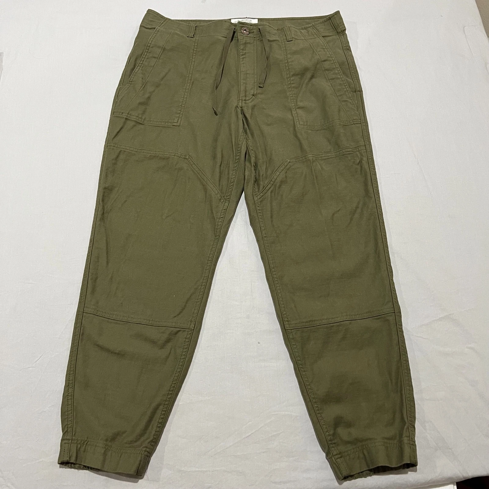 REI Cooperative Mens Green Double Knee Hiking Trailsmith Jogger Pants Size 38x30