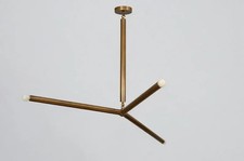Beautiful 3 Light Modern Brass Sputnik Chande...