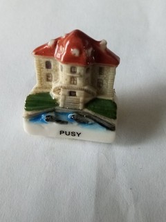 Fève Plate Château De Haute Saône Pusy