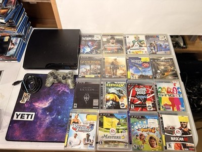 LARGEBundle Sony PlayStation 3 Slim 160GB Console Black + 16 games ,1Controller
