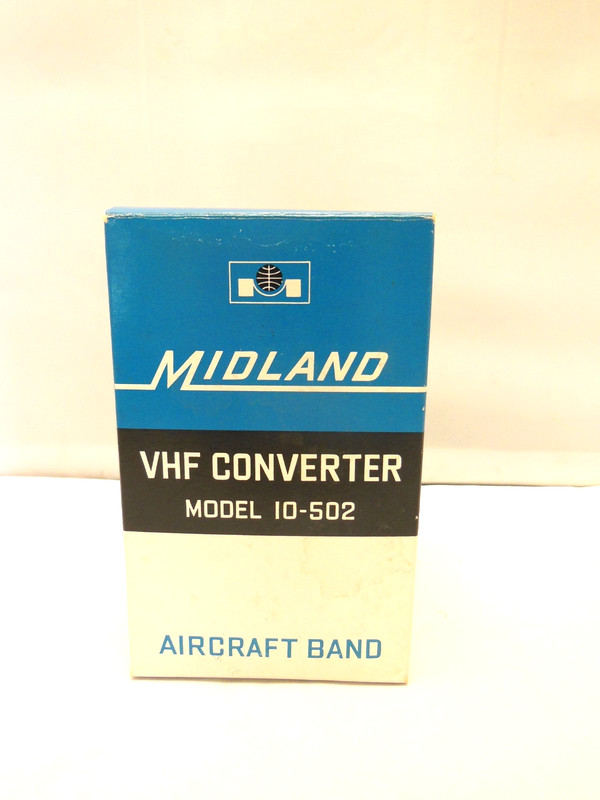 NOS MIDLAND VHF CONVERTER MODEL 10-502 BRAND NEW OLD STOCK W/ BOX -AIRCRAFT BAND