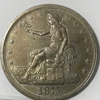 1875 CC Trade Dollar Cleaned