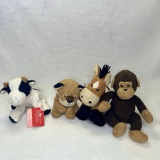 Russ Berrie Luv Pets Lot Of 4 Mookie Mulligan Rocker Avonna Horse Monkey Cow