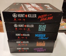 Hunt A Killer Murder Mystery Game Lot of 5 Dive Bar Deck Motel Rodeo Heist Boxed