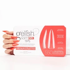 Gelish Soft Gel Tips - Medium Stiletto 550 ct.