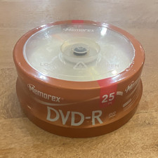 Memorex DVD-R Blank Recordable Discs 25 Pack Spindle Media