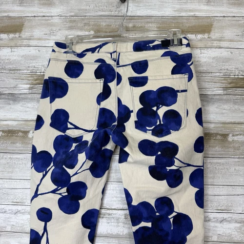 Maison Scotch Le Voyage Legging Women’s White / Blue Skinny Leg Pants size 27 - Picture 6 of 10