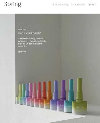 DVOK Four Seasons Gel 12 Set / Spring Collection | K-Beauty, Pastel Syrup Gel - Picture 4 of 5