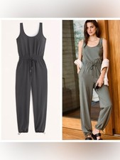 NWT Abercrombie  Fitch Petite Black Traveler Jumpsuit size small