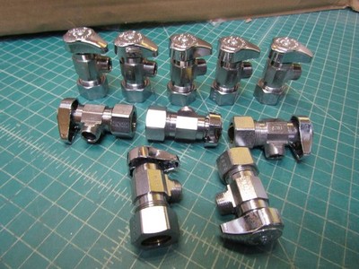 Lot of 10 Brass Craft G2CR19L1X CB, 1/2 in. Nom Comp Inlet x 3/8 in. OD Comp Out