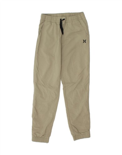 HURLEY Boys Tracksuit Trousers Joggers 12-13 Years Large Beige CF08