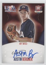 2014 USA Baseball Box Set 18U National Team Signatures Austin Bergner Auto 03j5
