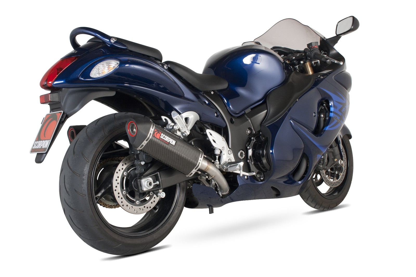 Suzuki GSX1300 R Hayabusa 08-17 Scorpion Exhaust Serket Carbon Slip-on RSI112CEO