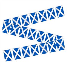 Scotland Bunting Flags 2026 World Cup FIFA 10m/30 Saltire Fabric Football Banner