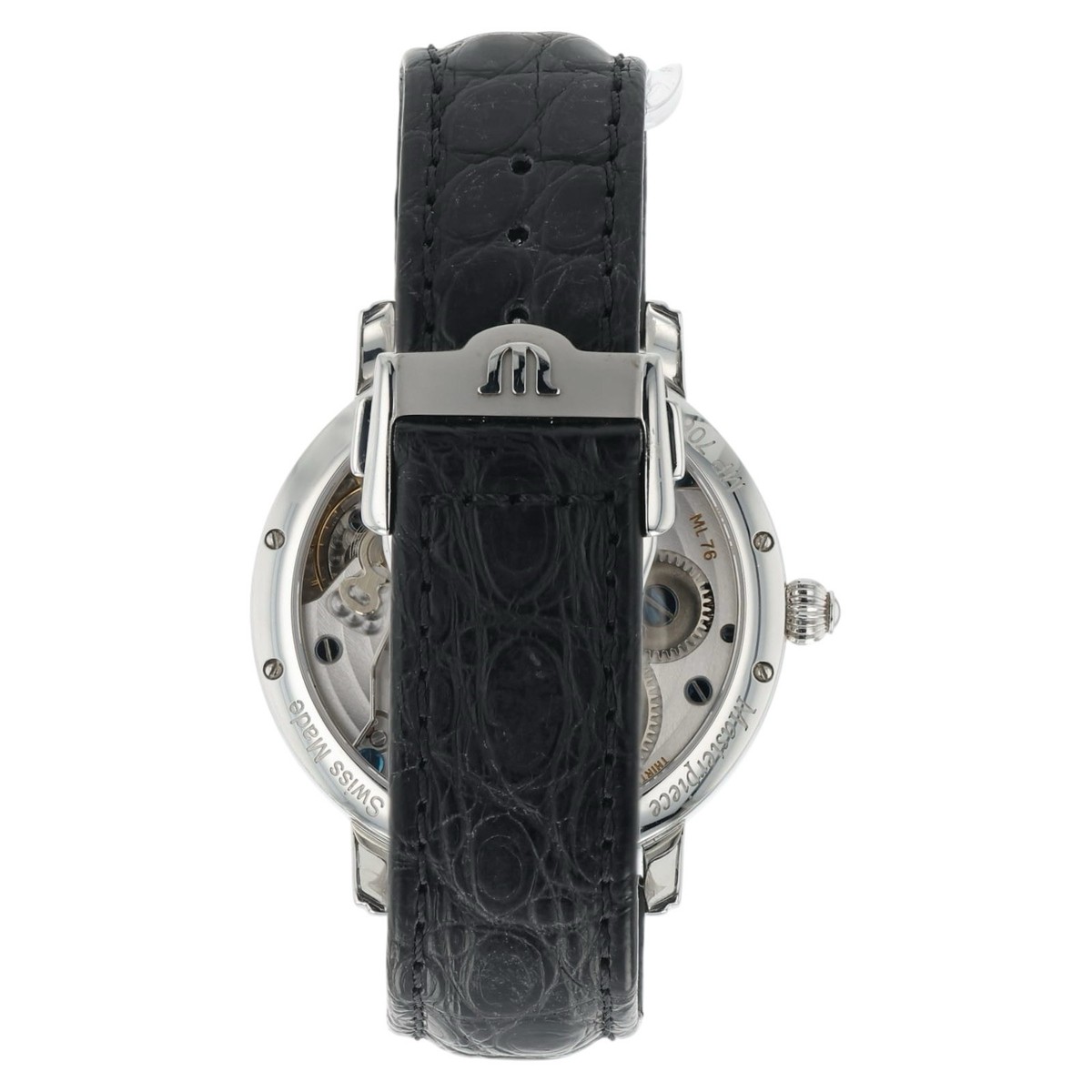 Maurice Lacroix Masterpiece Black Dial Stainless Steel 44mm Manual