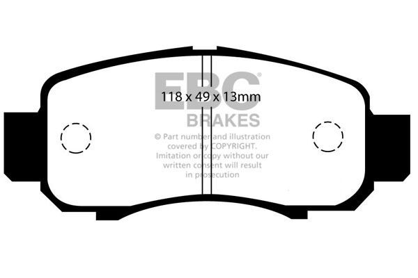 EBC DP1355 BRAKE PAD SET DISC BRAKE Front