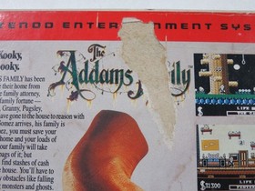 THE ADDAMS FAMILY NINTENDO NES PAL-B FRA (COMPLETE - BOX DAMAGED)