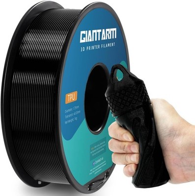 Giantarm TPU 3D-Drucker Filament Schwarz Weich & Hohe Elastizität 1.75mm 1kg
