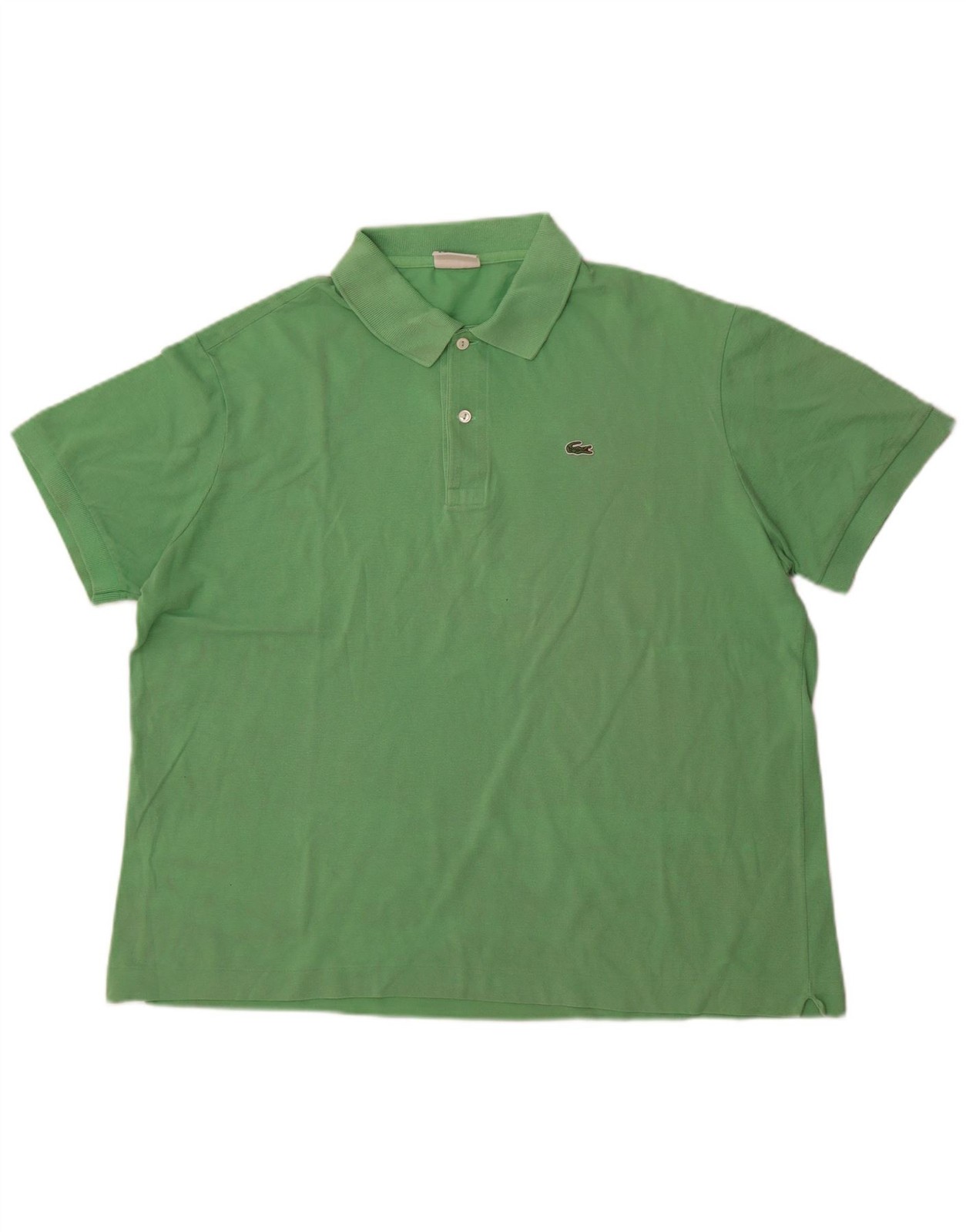 Lacoste Mens Polo Shirt Size 7 2XL Green Cotton BM20