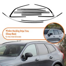 12pcs Gloss Black Window Strip Seal Belt Trim For Volov XC60 2018-2025 2019