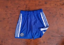 CHELSEA LONDON 2011/2012 HOME FOOTBALL SHORTS ADIDAS SIZE L ADULT