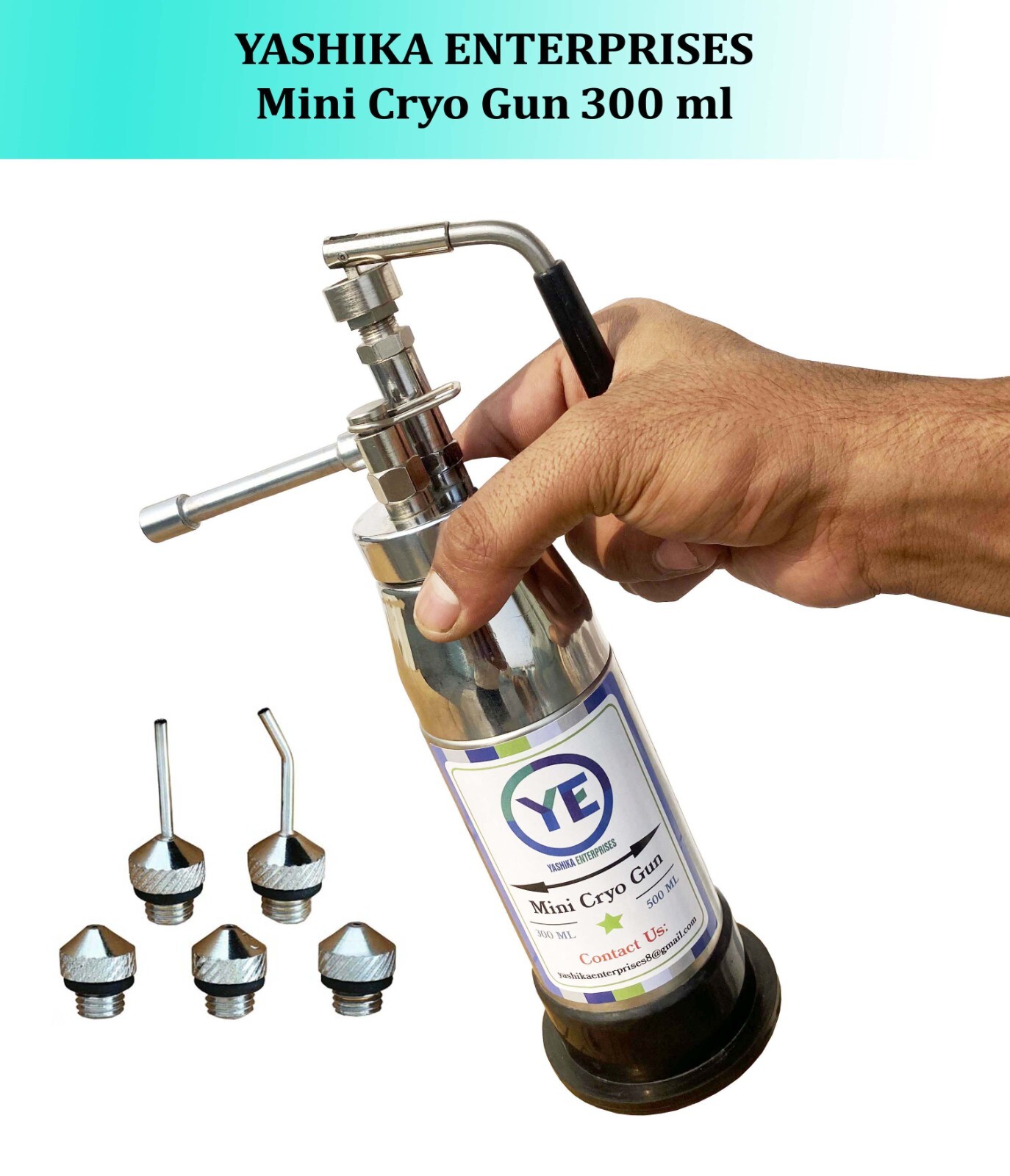 Mini Cryo Liquid Nitrogen Spray 300ML System Liquid Cryo Spray 5