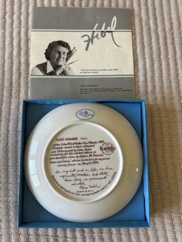 Edna Hibel Mother's Day Gift Plate Set 1984 - 1991 *8 Plates* - Free Shipping - Picture 17 of 18