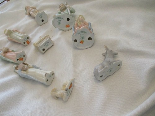 JUEGO DE BELÉN COLECCIÓN CHRISTOPHER LEFTON VINTAGE 9 PASTEL 00350 figuras pesebre - Imagen 8 de 8