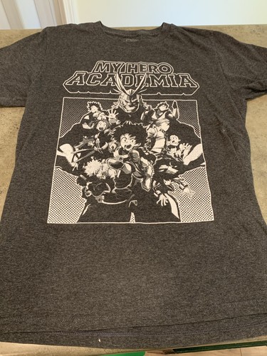 My Hero Academia Funimation Mens T-Shirt Size SMALL Dark Grey Anime
