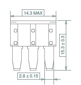 Fusible de hoja Micro3 5-15A Transit Ford - Imagen 2 de 2