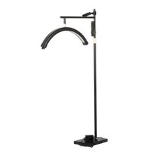 23 Zoll 45W Kosmetiklampe Wimpern Stehlampe Bodenleuchte 360° Drehbare Halbmond