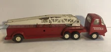 1970s VINTAGE MINI TONKA TRUCK AERIEL LADDER FIRE TRUCK RED PRESSED STEEL