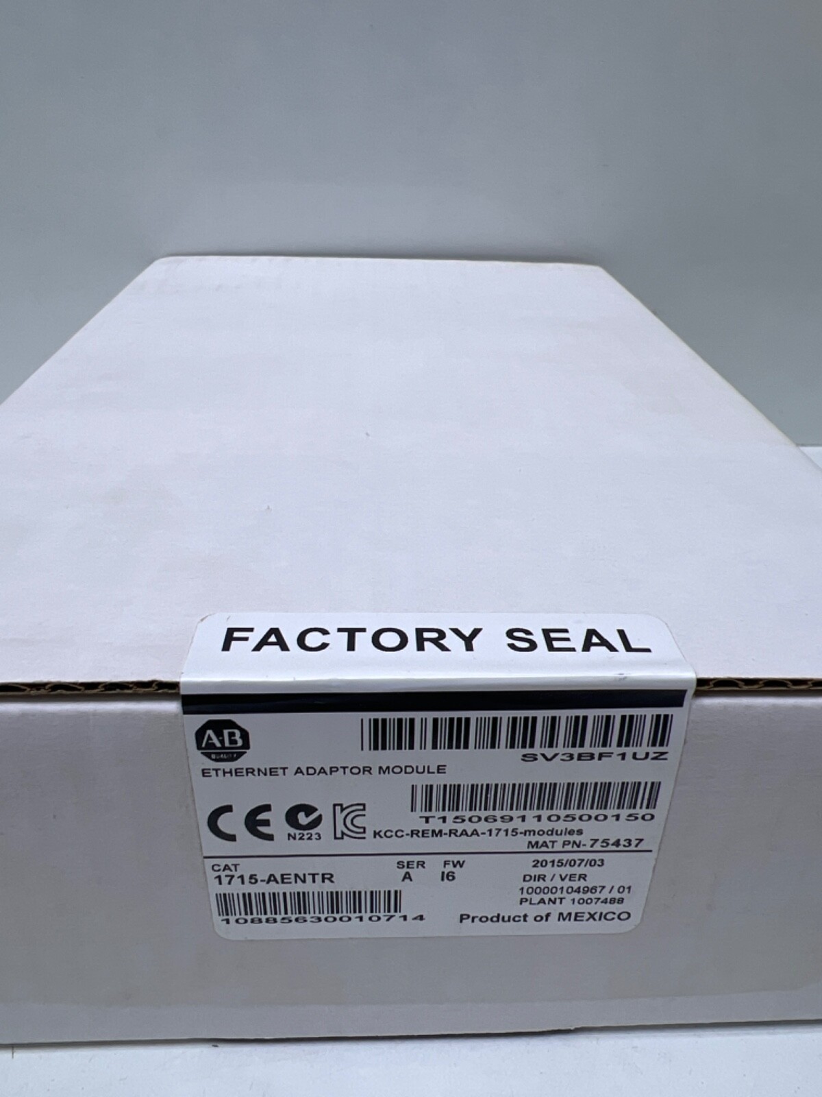Allen Bradley 1715-AENTR A Ethernet Adapter Module (Factory Sealed) | eBay