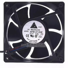 Delta AFB1212HE-ROO 12038 DC12V 0.48A 3-Wire Dual Ball Cooling Fan