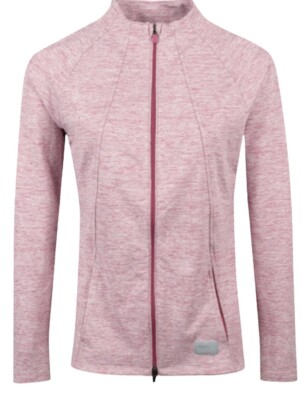 Size XL- PUMA Women's Golf 2020 Cloudspun Warm Up Jacket, Rose Wine Heather.