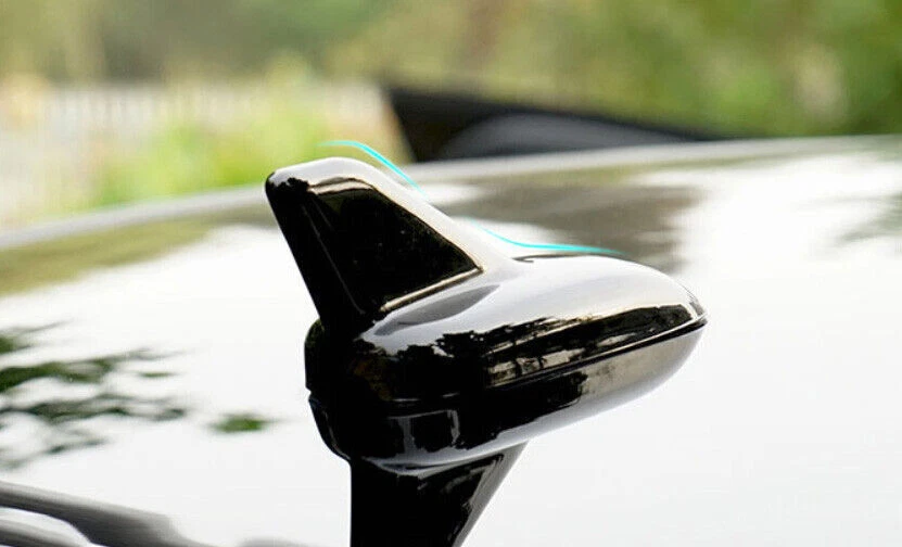 Antena de aleta de tiburón ABS negra para techo de coche para Mercedes-Benz GLC 2016-2021 Foto 4 de 4