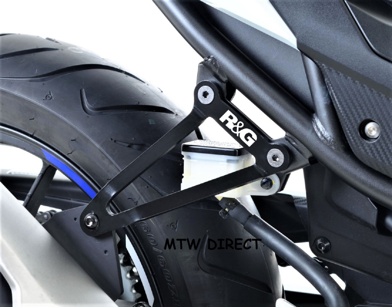 Honda CBR500R & CBR500F 2016-2018 R&G Racing black exhaust hanger bracket