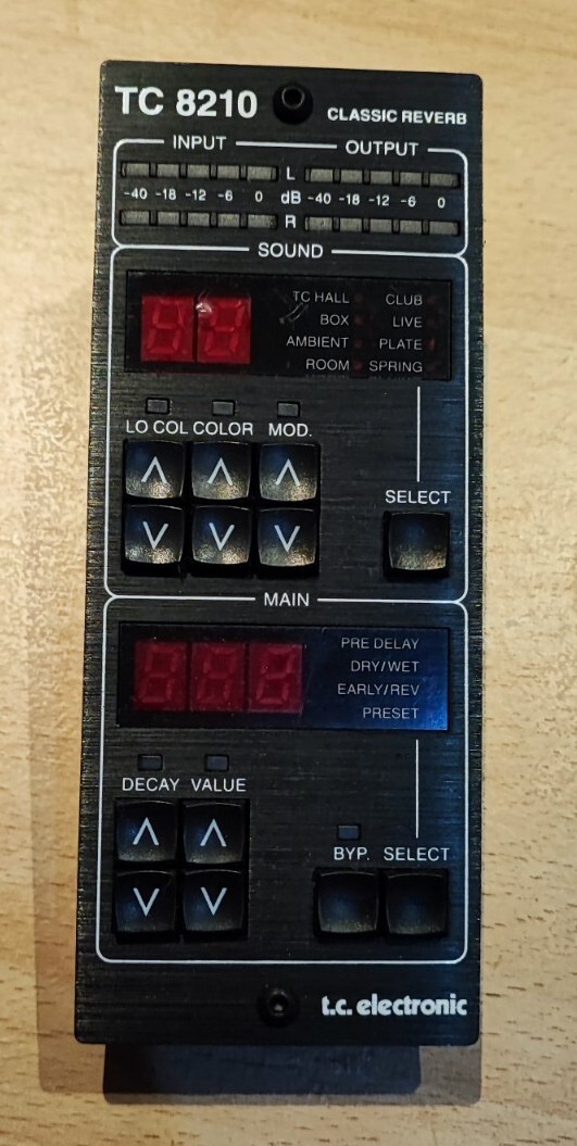 TC Electronic Tc8210dt Reverb Plugin With Dedicated Hardware