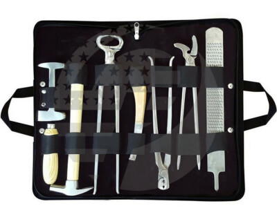 Heavy Duty Professional Horse Care Farrier Tool Kit Hoof Clincher Nipper