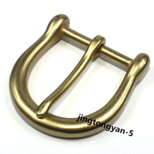 Solid Brass U Shape Belt Buckle Men's Pin Belt Buckles Fits For 1.5 inches Belt