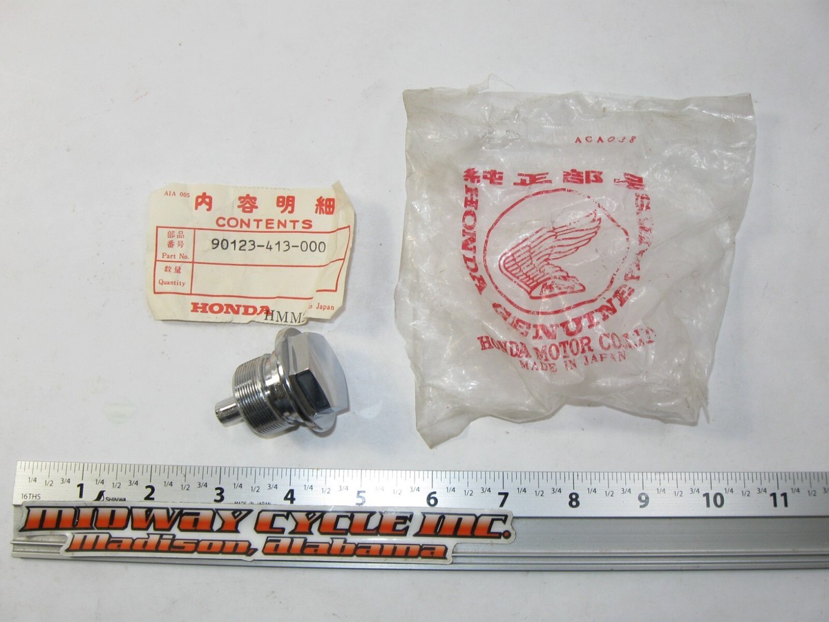 HONDA 78 - 83 CM400 HAWK CM400 NOS OEM FORK TOP BOLT 90123-413-000