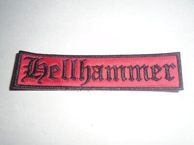 HELLHAMMER BLACK METAL EMBROIDERED PATCH