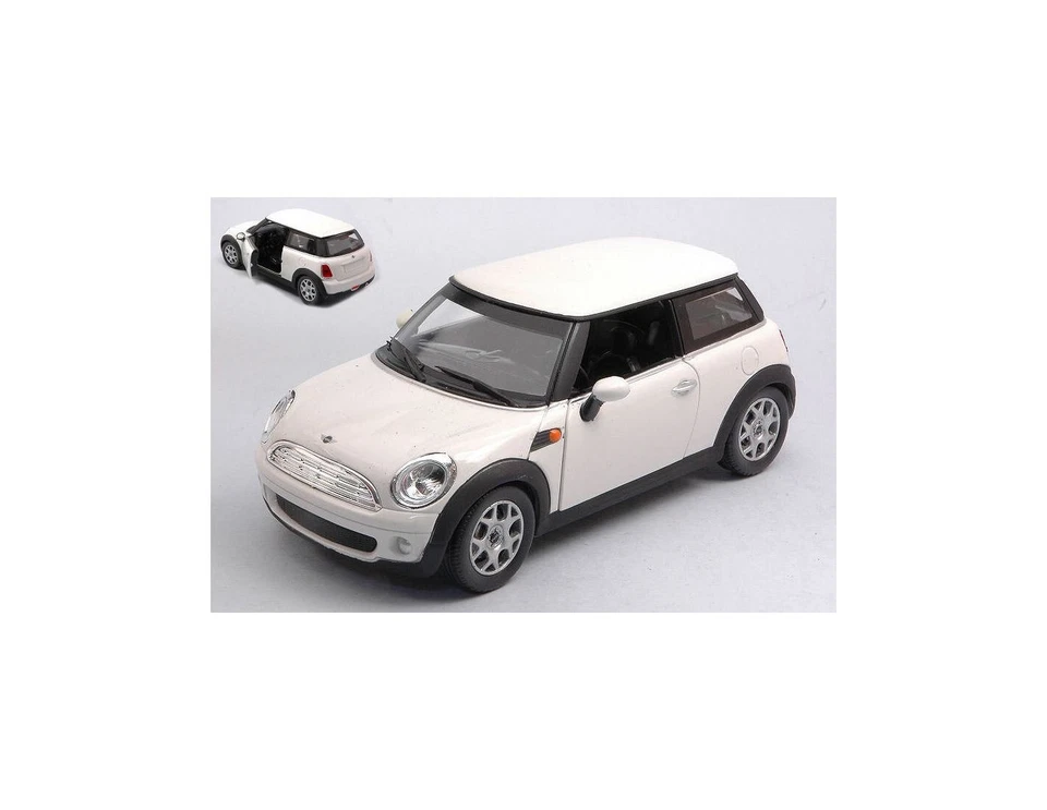 Mini Cooper 2008 Bianco Whte Newray New Ray City Cruiser 1:24 Nuovo 1/24 - Immagine 2 di 2
