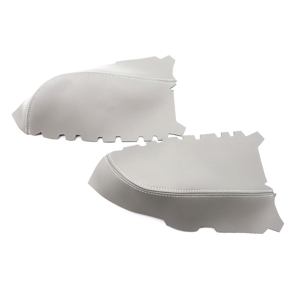 2PC Rear Back Door Panels Micro Armrest Cover Gray Fit For 20092015