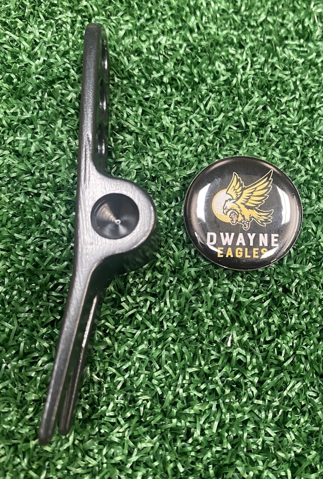 Pitch Mark Repair Tool Black Golf Ball Marker Pitch Fork Divot Turf