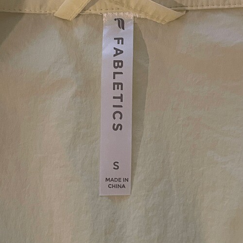 Fabletics Yellow Windbreaker Jacket Reflective Tr… - image 9