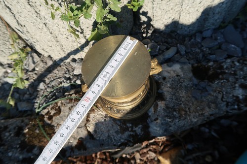 Wunderschöner großer alter Mörser Messing ohne Stößel Pistill Apothekenmörser - Picture 10 of 12